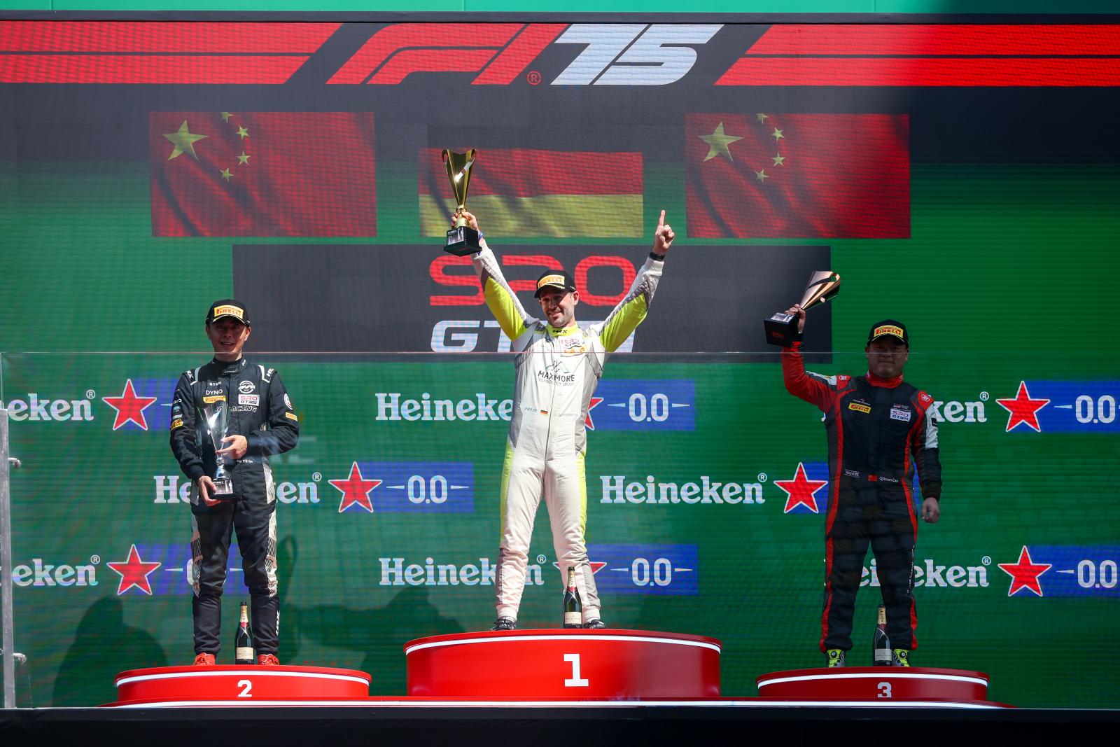 Porsche takes double victory at inaugural SRO GT Cup weekend alongside Porsche Carrera Cup Asia in Shanghai